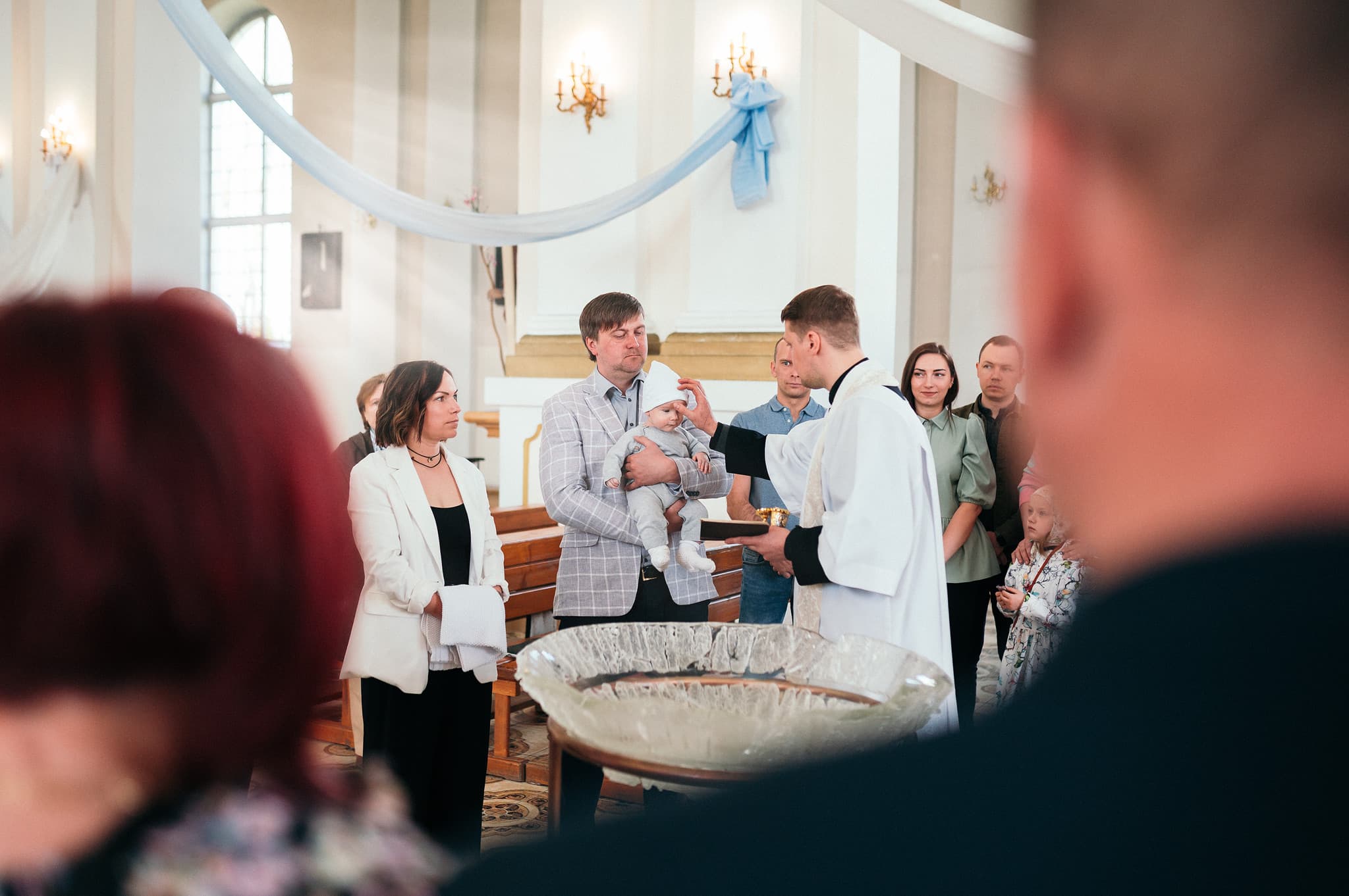 Kristības. Ludzas Jaunavas Marijas Debesīs uzņemšanas Romas katoļu baznīca
