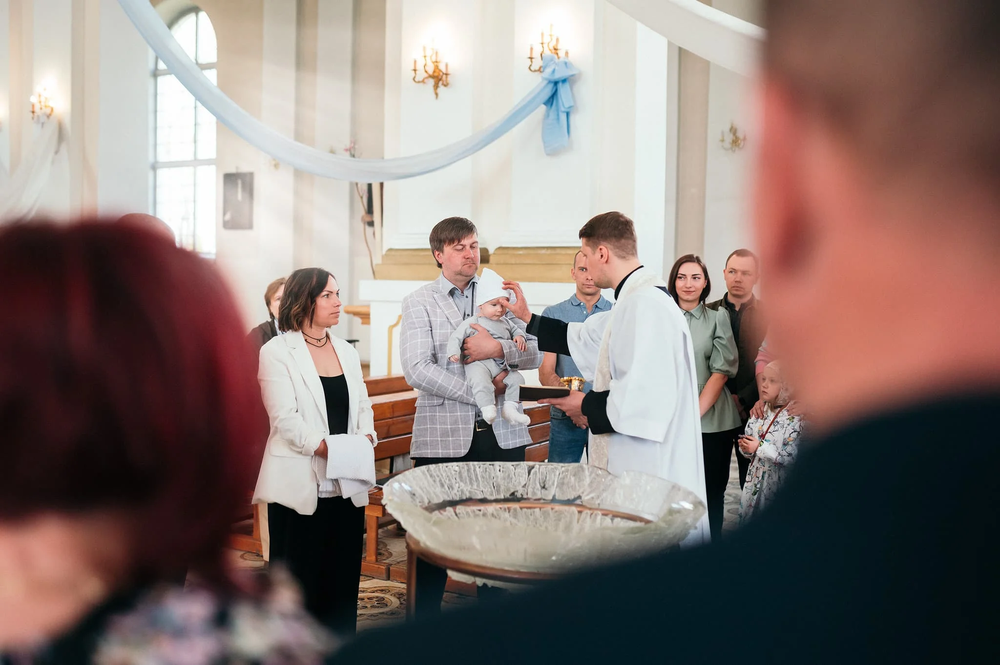 Kristības. Ludzas Jaunavas Marijas Debesīs uzņemšanas Romas katoļu baznīca